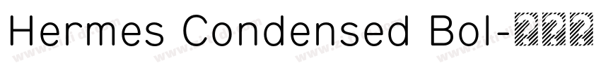Hermes Condensed Bol字体转换